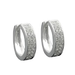 Hoop Örhängen Zirconia Silver 925