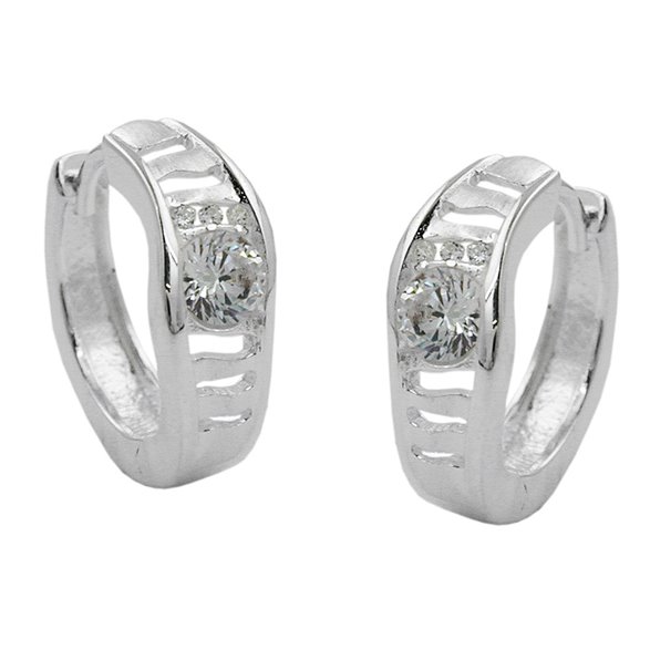 Hoop Örhängen Zirconia Silver 925