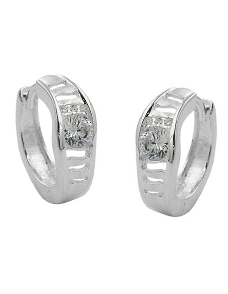Hoop Örhängen Zirconia Silver 925