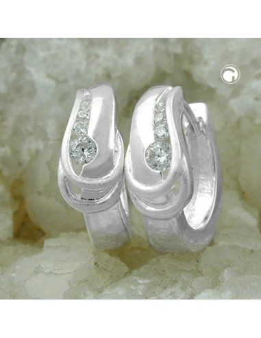 Hoop Örhängen Zirconia Silver 925
