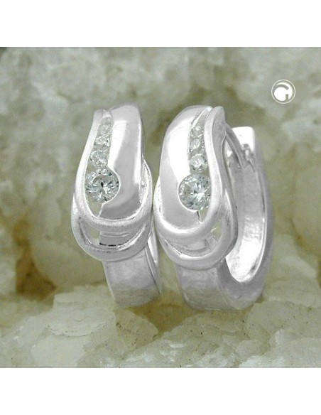 Hoop Örhängen Zirconia Silver 925