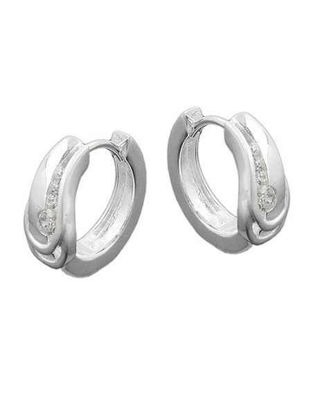 Hoop Örhängen Zirconia Silver 925