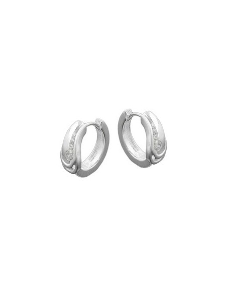 Hoop Örhängen Zirconia Silver 925