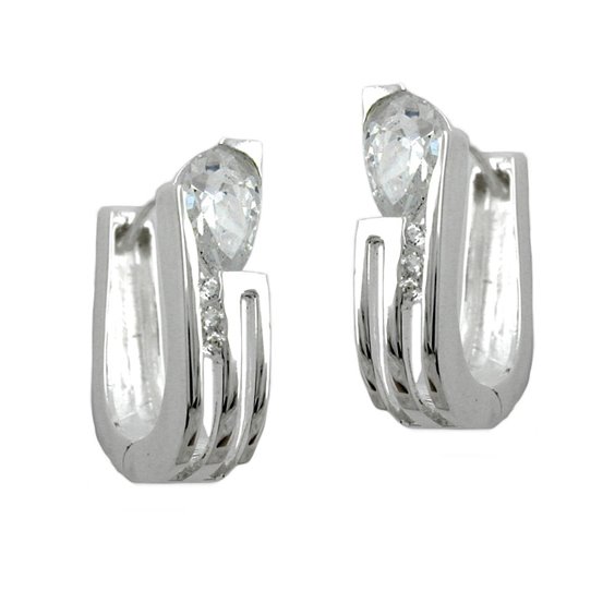 Hoop Örhängen Zirconia Silver 925