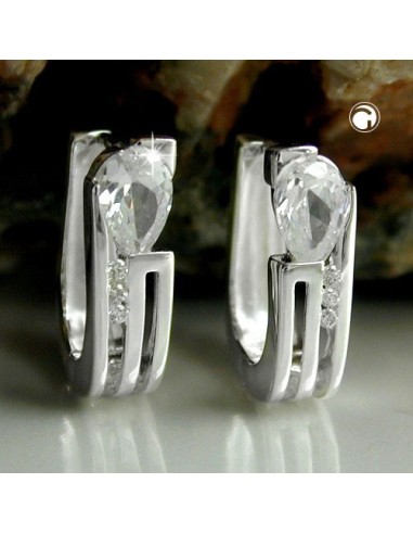 Hoop Örhängen Zirconia Silver 925