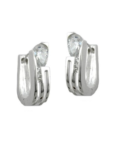 Hoop Örhängen Zirconia Silver 925