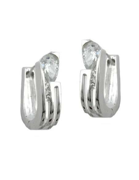Hoop Örhängen Zirconia Silver 925