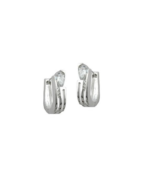 Hoop Örhängen Zirconia Silver 925