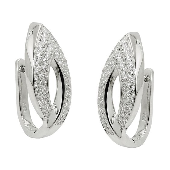 Hoop Örhängen Zirconias Silver 925