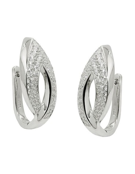 Hoop Örhängen Zirconias Silver 925