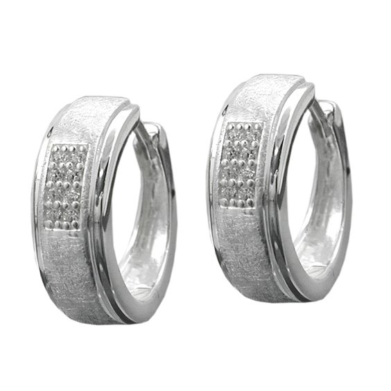 Hoop Örhängen Zirconias Silver 925