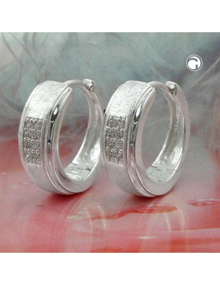 Hoop Örhängen Zirconias Silver 925