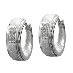 Hoop Örhängen Zirconias Silver 925