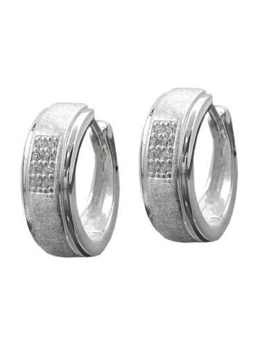 Hoop Örhängen Zirconias Silver 925