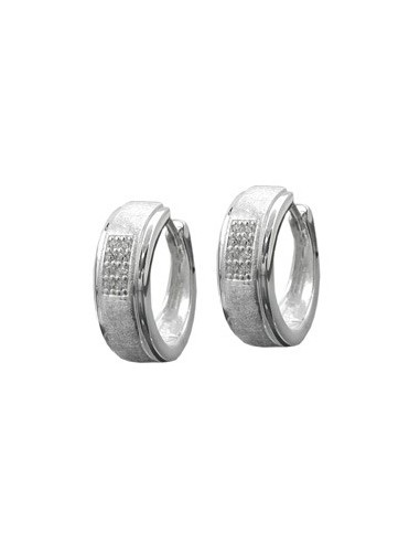 Hoop Örhängen Zirconias Silver 925