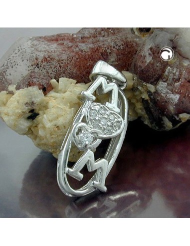 Hängsmycke 'Mom' Zirkonia Silver 925