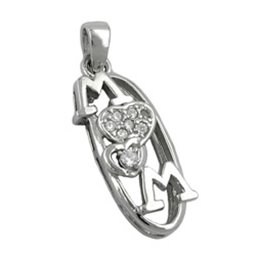 Hängsmycke 'Mom' Zirkonia Silver 925