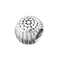 Hängsmycke 10x8mm Bead Antique Blackened Rhodium Plated Silver 925