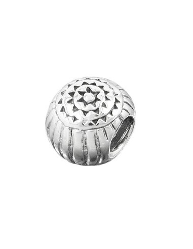 Hängsmycke 10x8mm Bead Antique Blackened Rhodium Plated Silver 925