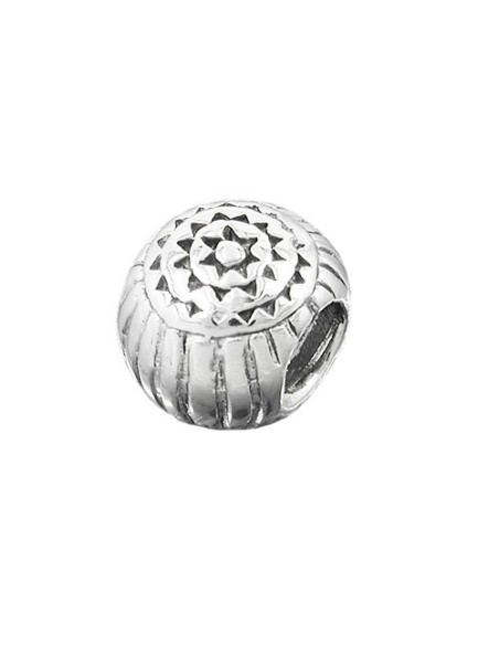 Hängsmycke 10x8mm Bead Antique Blackened Rhodium Plated Silver 925