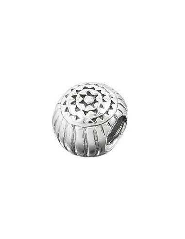 Hängsmycke 10x8mm Bead Antique Blackened Rhodium Plated Silver 925