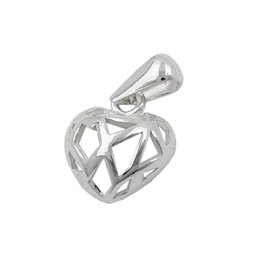 Hängsmycke 11x10mm Heart Openwork Silver 925