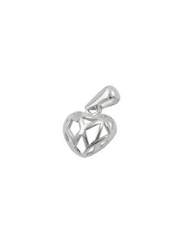Hängsmycke 11x10mm Heart Openwork Silver 925