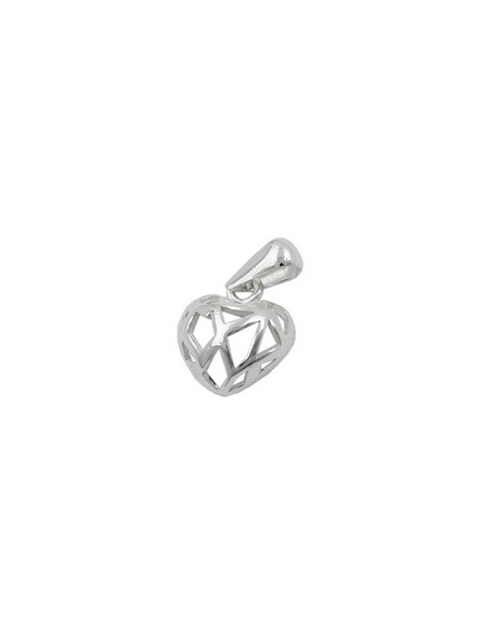 Hängsmycke 11x10mm Heart Openwork Silver 925