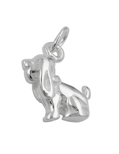 Hängsmycke 13x10mm Dog With Floppy Ears Silver 925