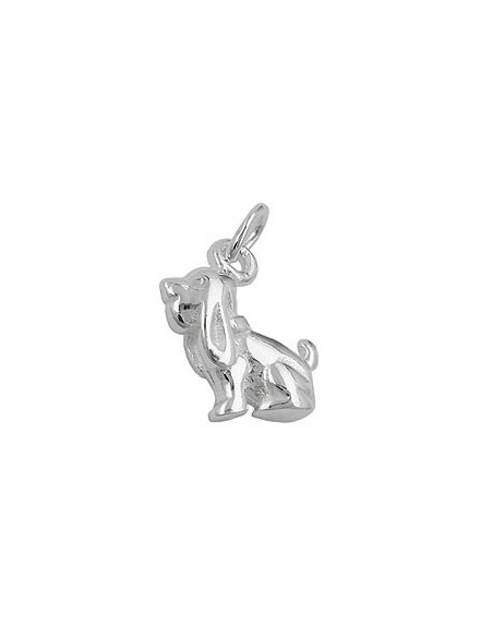 Hängsmycke 13x10mm Dog With Floppy Ears Silver 925