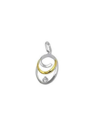 Hängsmycke 2 Circles 2-Ton Silver 925
