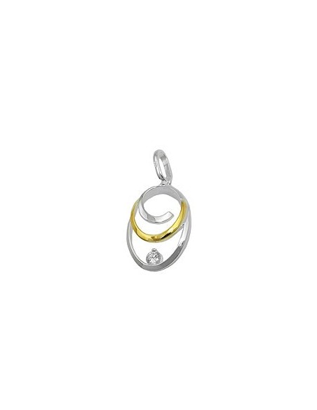 Hängsmycke 2 Circles 2-Ton Silver 925