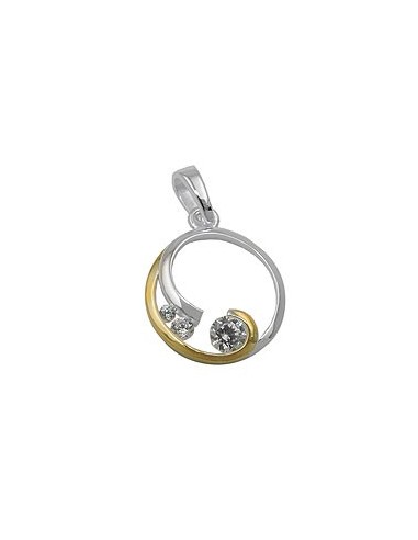 Hängsmycke 2 Circles 2-Ton Silver 925