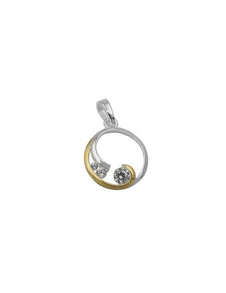 Hängsmycke 2 Circles 2-Ton Silver 925