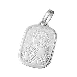 Hängsmycke 21x15mm Mother Mary With Child Silver 925