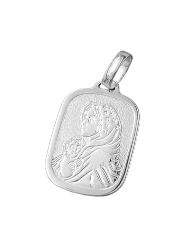 Hängsmycke 21x15mm Mother Mary With Child Silver 925