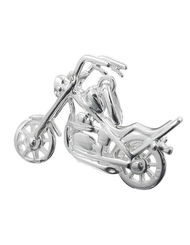 Hängsmycke 25x18mm Chopper Motorcycle Silver 925