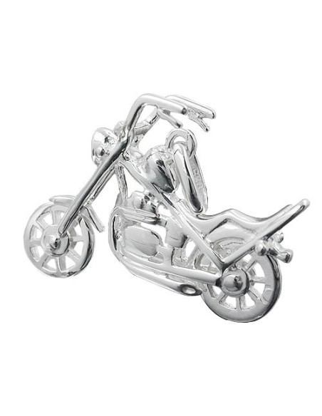 Hängsmycke 25x18mm Chopper Motorcycle Silver 925