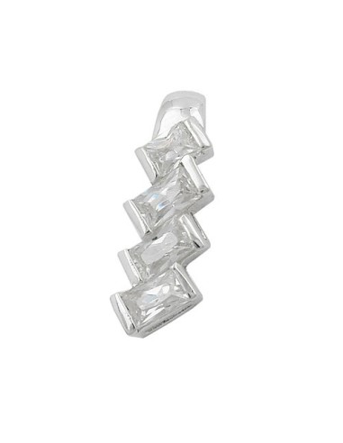 Hängsmycke 4 Zirconia Crystals Silver 925