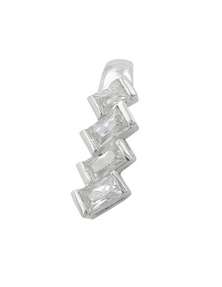 Hängsmycke 4 Zirconia Crystals Silver 925