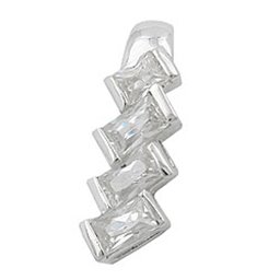 Hängsmycke 4 Zirconia Crystals Silver 925