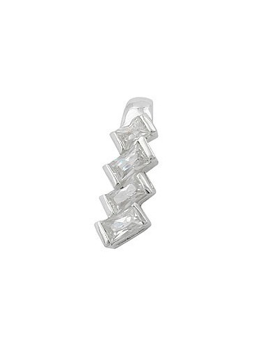 Hängsmycke 4 Zirconia Crystals Silver 925