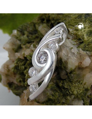 Hängsmycke 5 Zirconia Crystals Silver 925