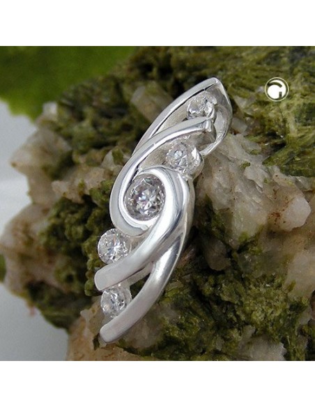 Hängsmycke 5 Zirconia Crystals Silver 925