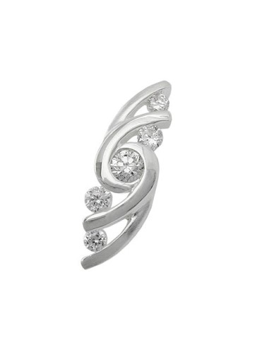 Hängsmycke 5 Zirconia Crystals Silver 925