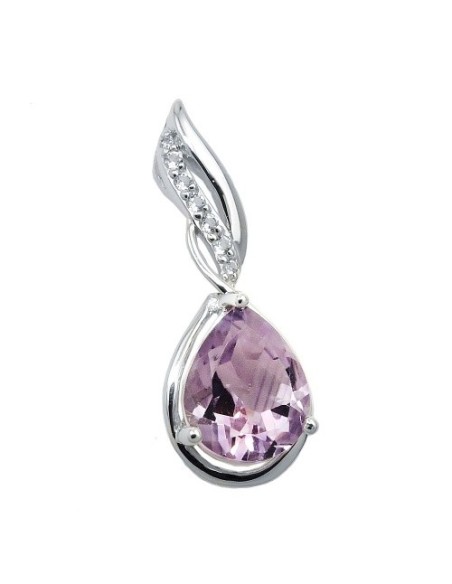 Hängsmycke Amethyst White Topas Silver 925