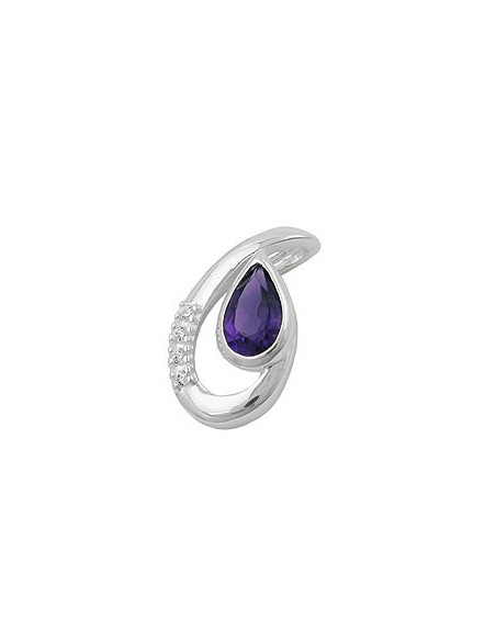 Hängsmycke Amethyst/ Zirconia Silver 925