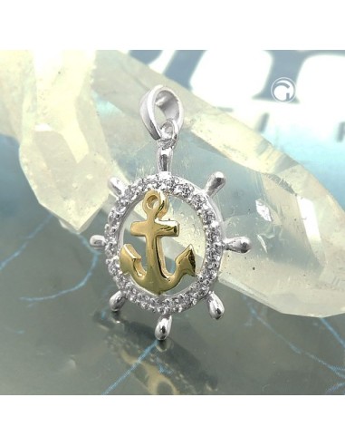 Hängsmycke Anchor With Zirconia Silver 925