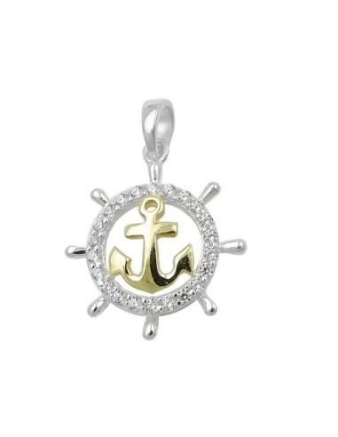 Hängsmycke Anchor With Zirconia Silver 925