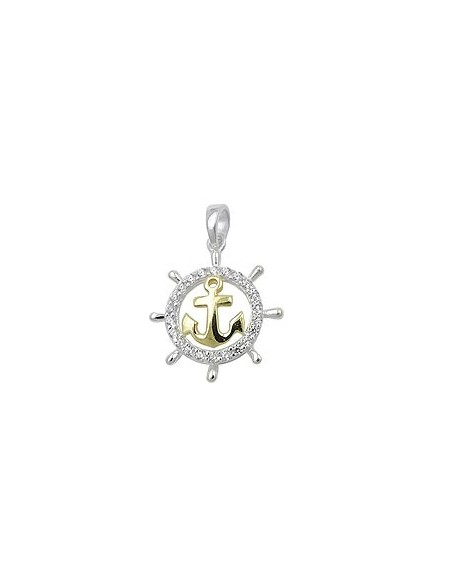 Hängsmycke Anchor With Zirconia Silver 925